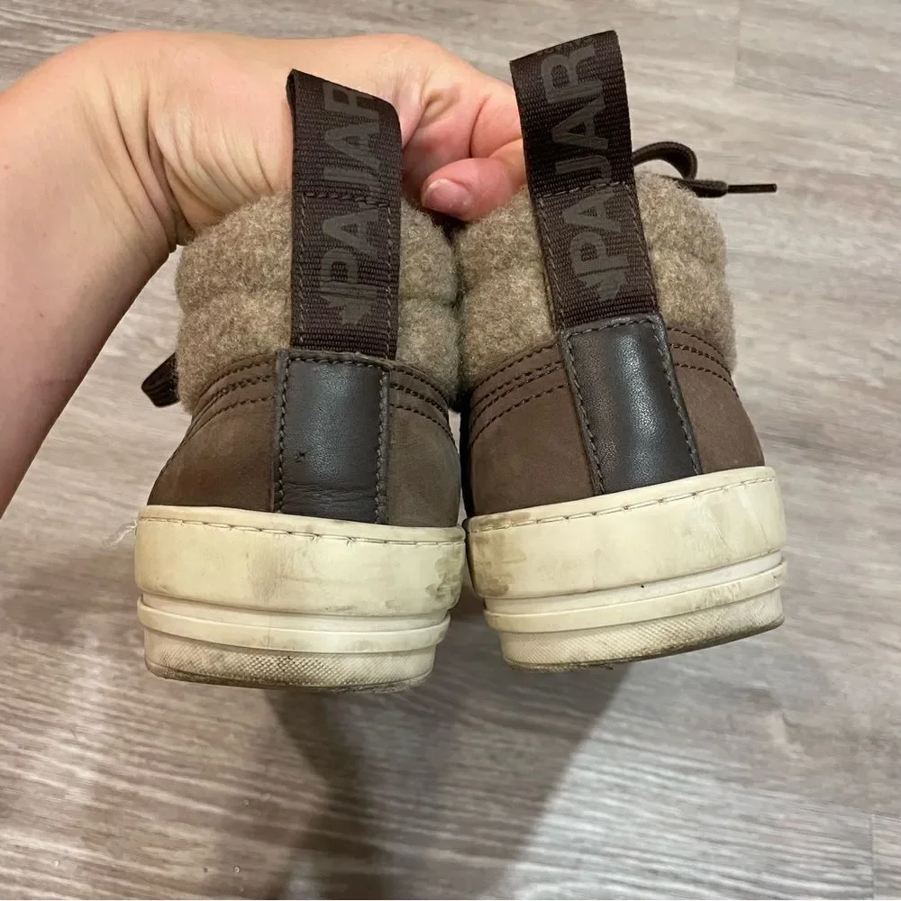 Pajar Tray Men's Winter Sneaker high top Wool Sued Sz 11 - Picture 5 of 9